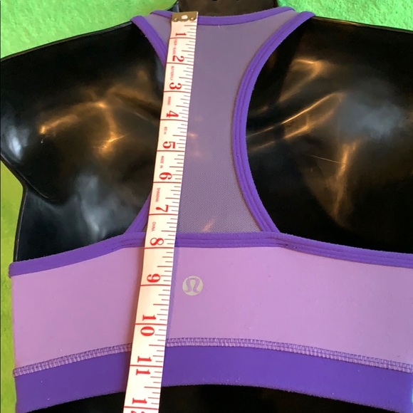 Lululemon screen double purple sport/yoga talk top - Picture 4 of 8